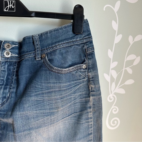 Point Zero Jeans Dark Wash Denim Mini Skirt in size US 13/14 - Picture 3 of 7